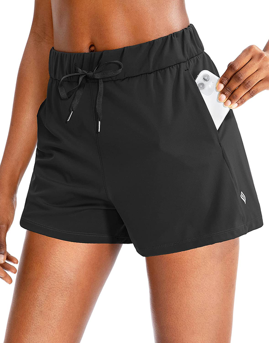 SANTINY Women'S Lounge Shorts 2.5'' Comfy Workout Hiking Athletic Running Casual Shorts for Women with Pockets Apparel & Accessories > Clothing > Shorts Kylie Max   