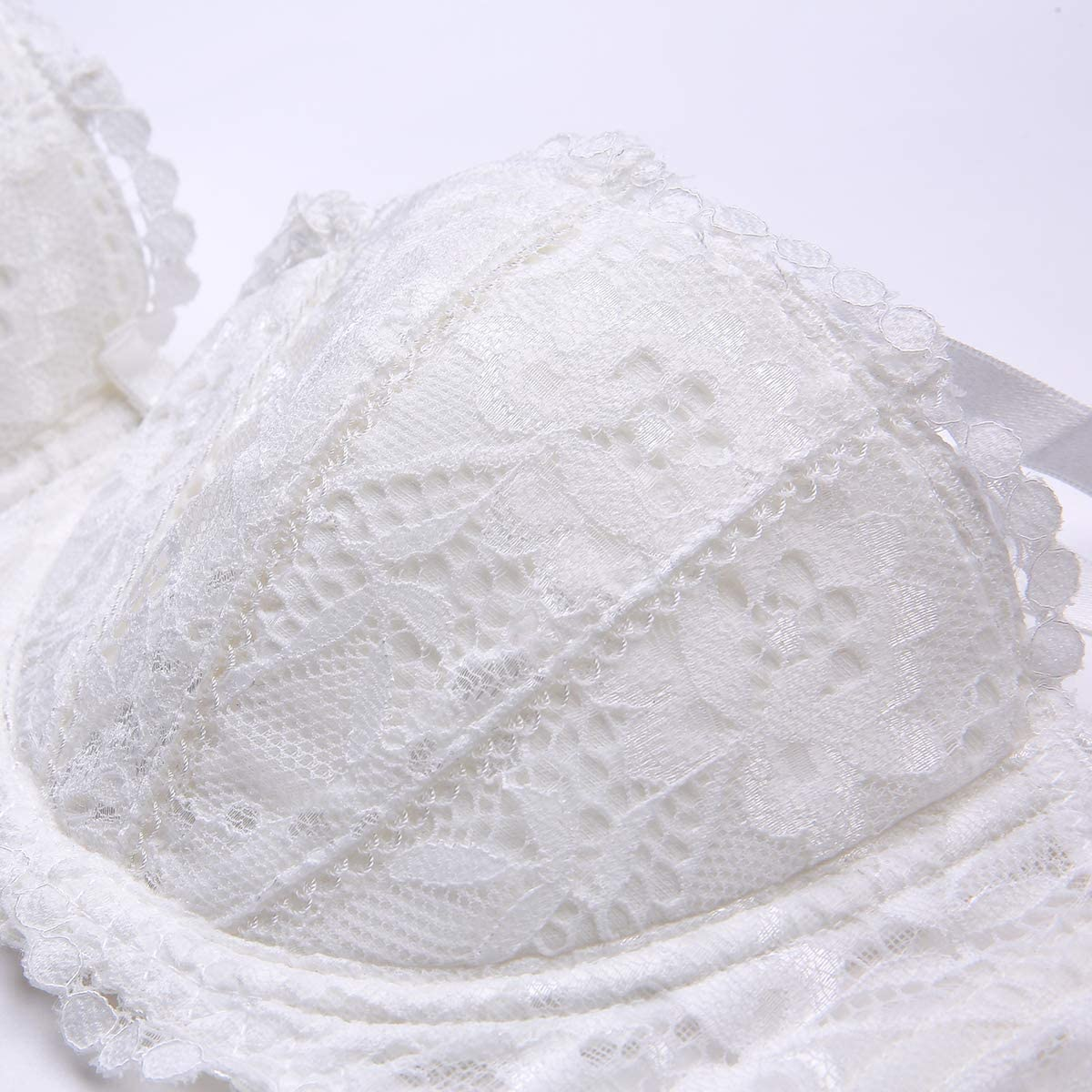 Women Push up Bras Set Lace Lingerie Bra Panties Garter Stocking 4Pcs/Lot Apparel & Accessories > Clothing > Underwear & Socks > Lingerie Varsbaby   