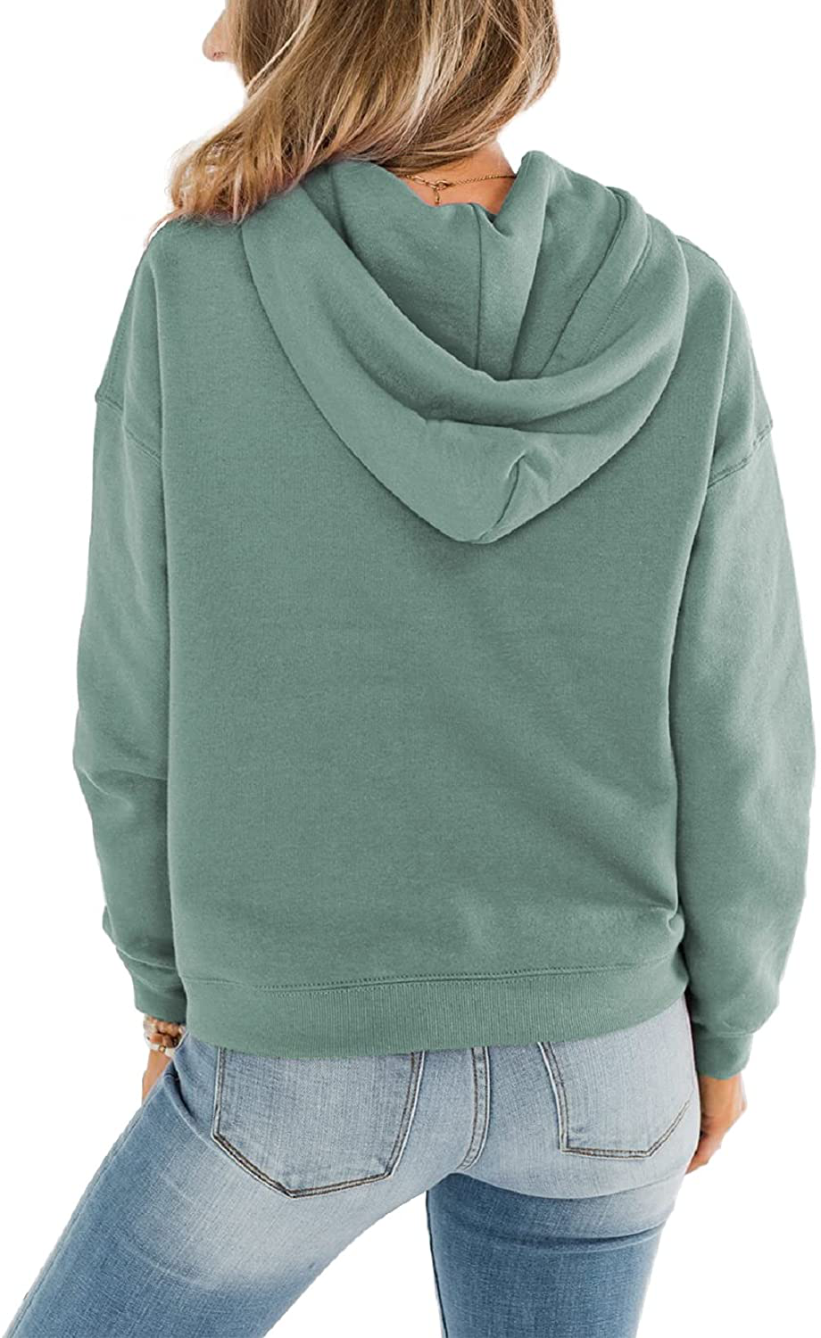 ORANDESIGNE Women’S Casual Hoodies Long Sleeve Pullover Tops Loose Lightweight Sweatshirt with Pocket Apparel & Accessories > Clothing > Activewear Kylie Max   