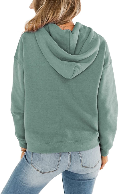 ORANDESIGNE Women’S Casual Hoodies Long Sleeve Pullover Tops Loose Lightweight Sweatshirt with Pocket Apparel & Accessories > Clothing > Activewear Kylie Max   