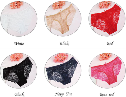 Sunm Boutique Womens Underwear Invisible Seamless Bikini Lace Underwear Half Back Coverage Panties Apparel & Accessories > Clothing > Underwear & Socks > Underwear Sunm Boutique   