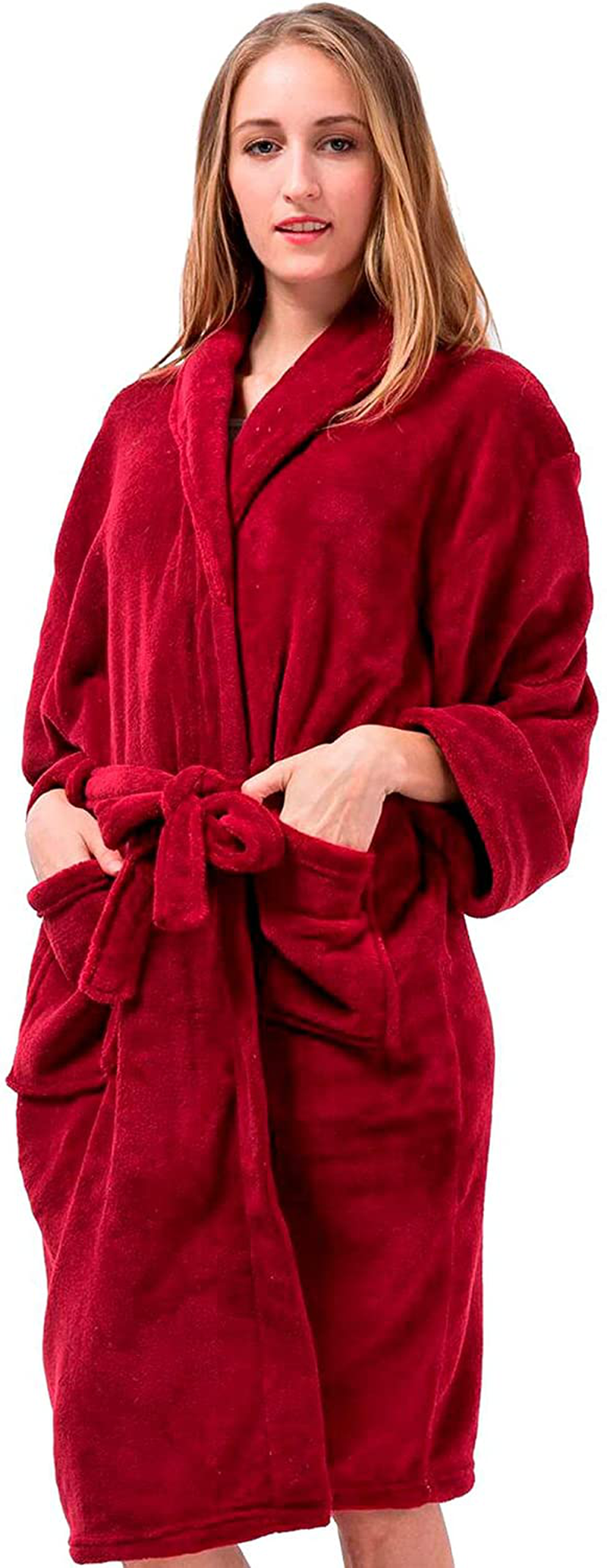 Pembrook Plush Robes for Women with Pockets - Plush Fleece Bathrobe for Women | Fuzzy Robe for Women | Spa Robe for Women Apparel & Accessories > Clothing > Sleepwear & Loungewear > Robes Kylie Max   