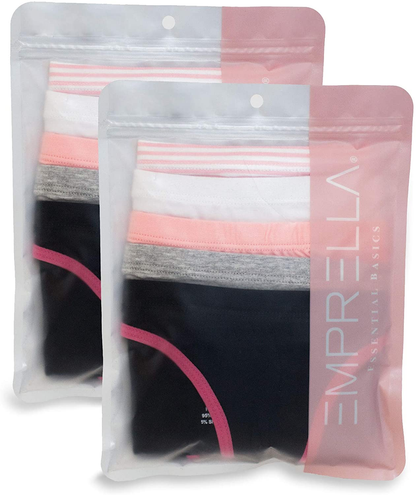Emprella Womens Cotton Bikini Underwear Set, Seamless Ladies Panties | 10 Pack  Emprella   