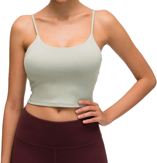 Lemedy Women Padded Sports Bra Fitness Workout Running Shirts Yoga Tank Top Apparel & Accessories > Clothing > Underwear & Socks > Bras Kylie Max   