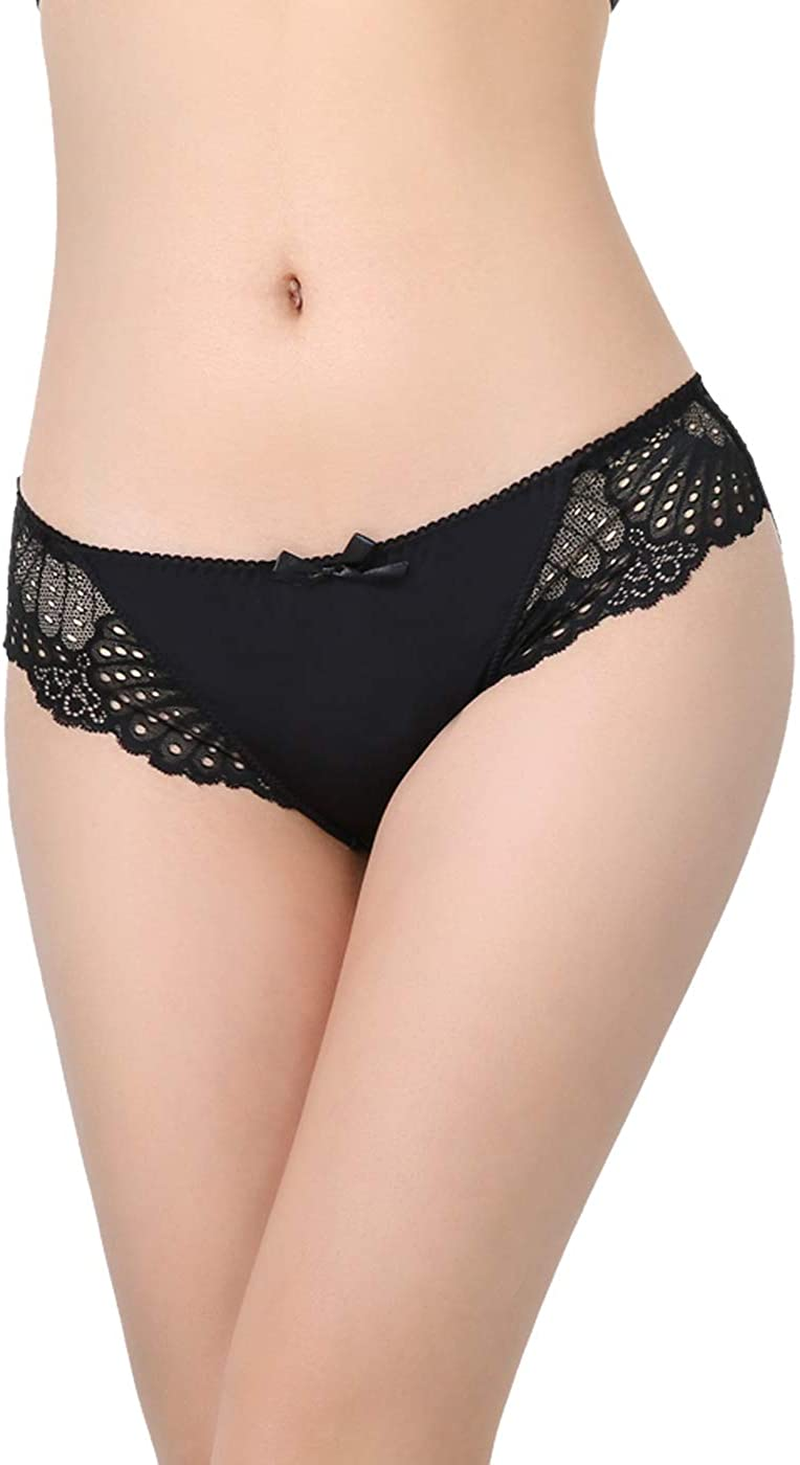 LEVAO Womens Bikini Panties Underwear Lace Hipster Seamless Sexy Hi Cuts Pack 6 Apparel & Accessories > Clothing > Underwear & Socks > Underwear LEVAO   
