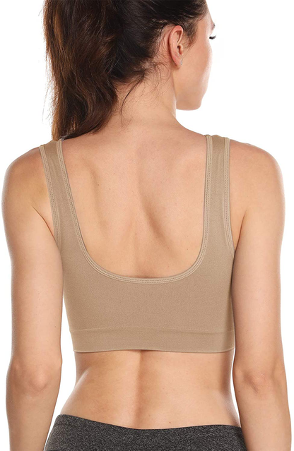 Onory 3 Pack Sports Bras for Women Wirefree Padded Workout Yoga Gym Fitness Bra Apparel & Accessories > Clothing > Underwear & Socks > Bras Kylie Max   