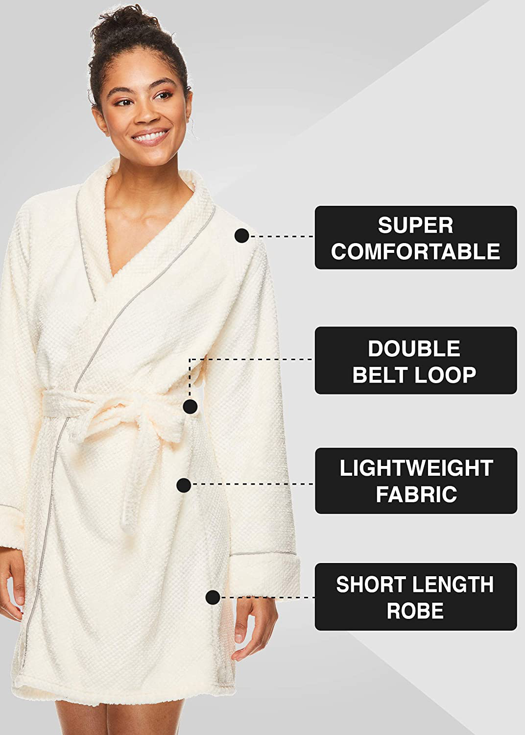 Tahari Womens Super Soft and Comfortable Warm Fleece Pajama Lounge Robe Bathrobe Apparel & Accessories > Clothing > Sleepwear & Loungewear > Robes Kylie Max   