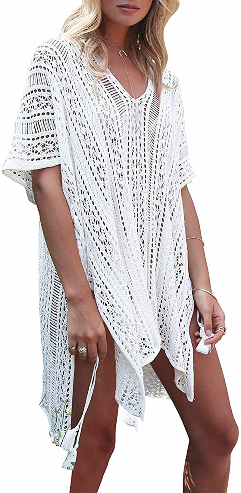 Shermie Swimsuit Cover Ups for Women V Neck Loose Beach Bikini Bathing Suit Cover Up Apparel & Accessories > Clothing > Swimwear Kylie Max   