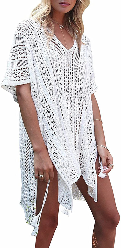 Shermie Swimsuit Cover Ups for Women V Neck Loose Beach Bikini Bathing Suit Cover Up Apparel & Accessories > Clothing > Swimwear Kylie Max   