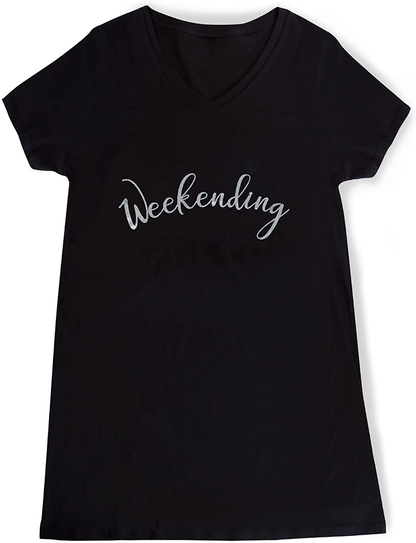Smart & Sexy Women'S V-Neck Oversized Sleep Shirt Apparel & Accessories > Clothing > Sleepwear & Loungewear > Nightgowns Kylie Max   