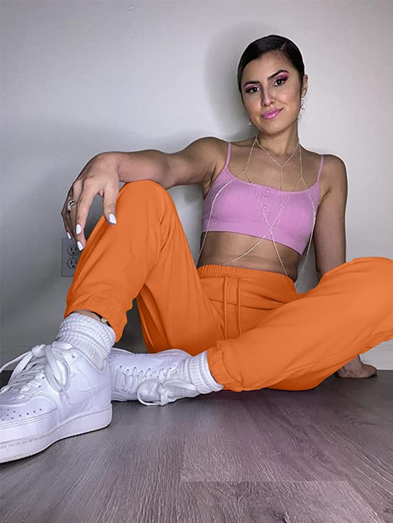 GOKATOSAU Women'S Sexy Lounge Stretch Casual Jogger Drawstring Sweatpants with Pockets Apparel & Accessories > Clothing > Activewear Kylie Max   