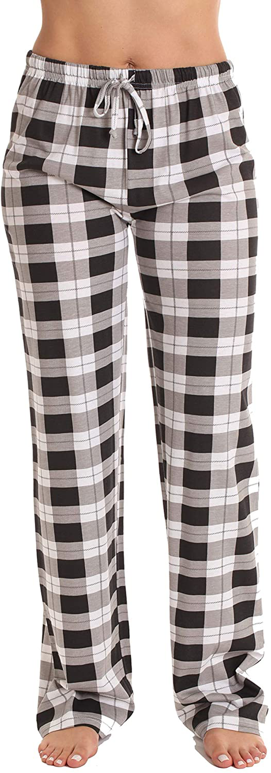 Just Love 100% Cotton Jersey Women Plaid Pajama Pants Sleepwear Apparel & Accessories > Clothing > Sleepwear & Loungewear > Pajamas Kylie Max   