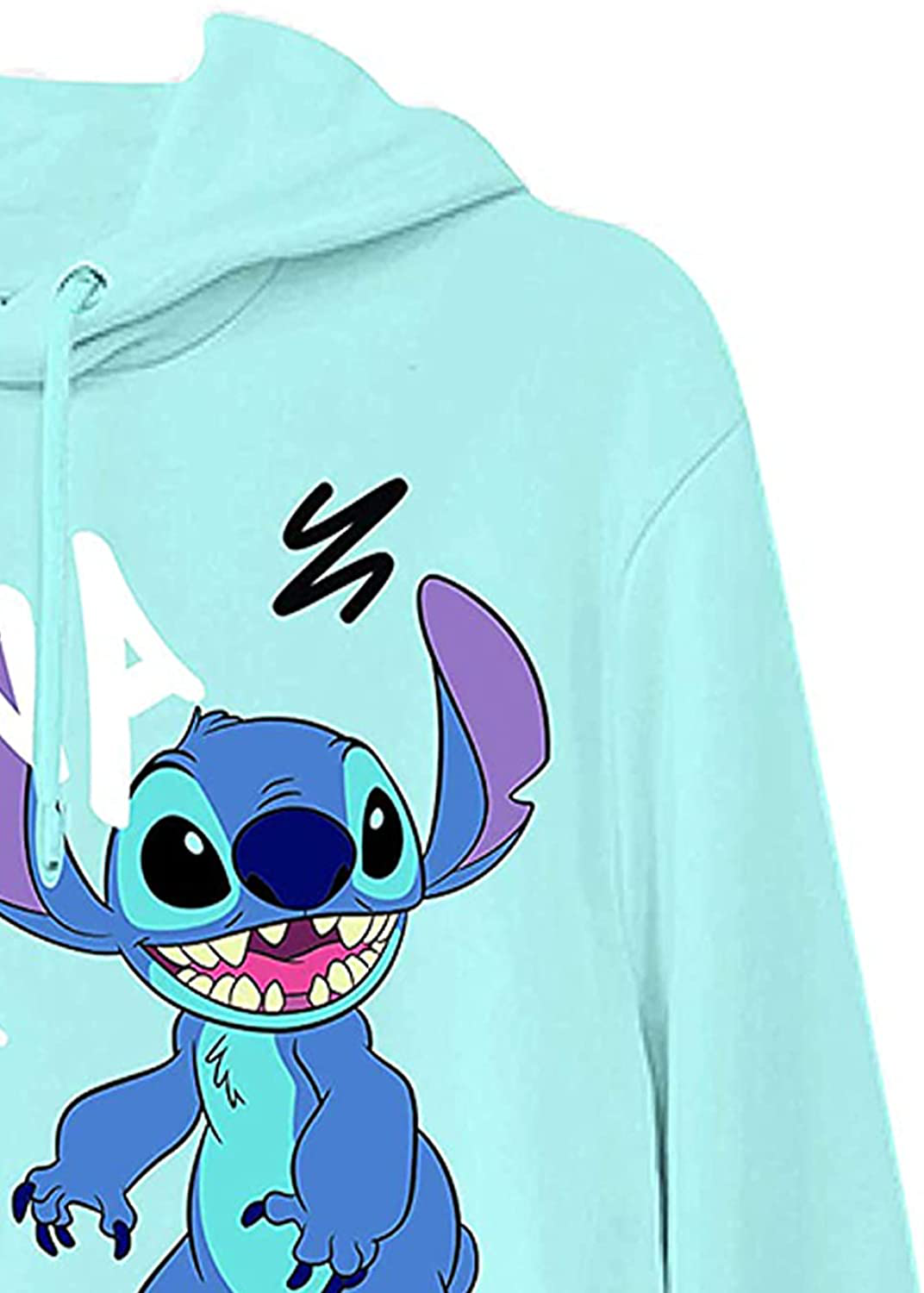 Ladies Lilo and Stitch Sweatshirt - Ladies Classic Lilo and Stitch Tie Dye Long Sleeve Skimmer Apparel & Accessories > Clothing > Activewear Kylie Max   