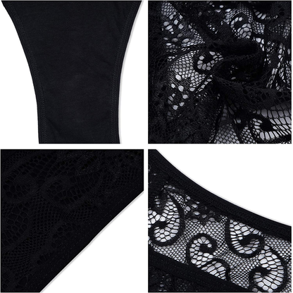 Sunm Boutique Womens Underwear Invisible Seamless Bikini Lace Underwear Half Back Coverage Panties Apparel & Accessories > Clothing > Underwear & Socks > Underwear Sunm Boutique   