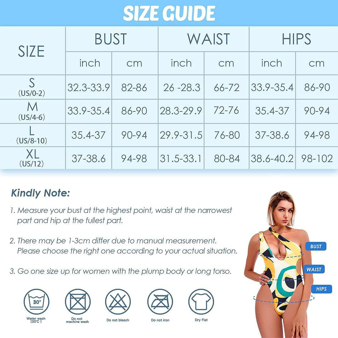 Sexy Women'S One Piece Swimsuits One Shoulder Brazilian Bathing Suits Tummy Control Swimwear Monokini Sets for Women Apparel & Accessories > Clothing > Swimwear Kylie Max   