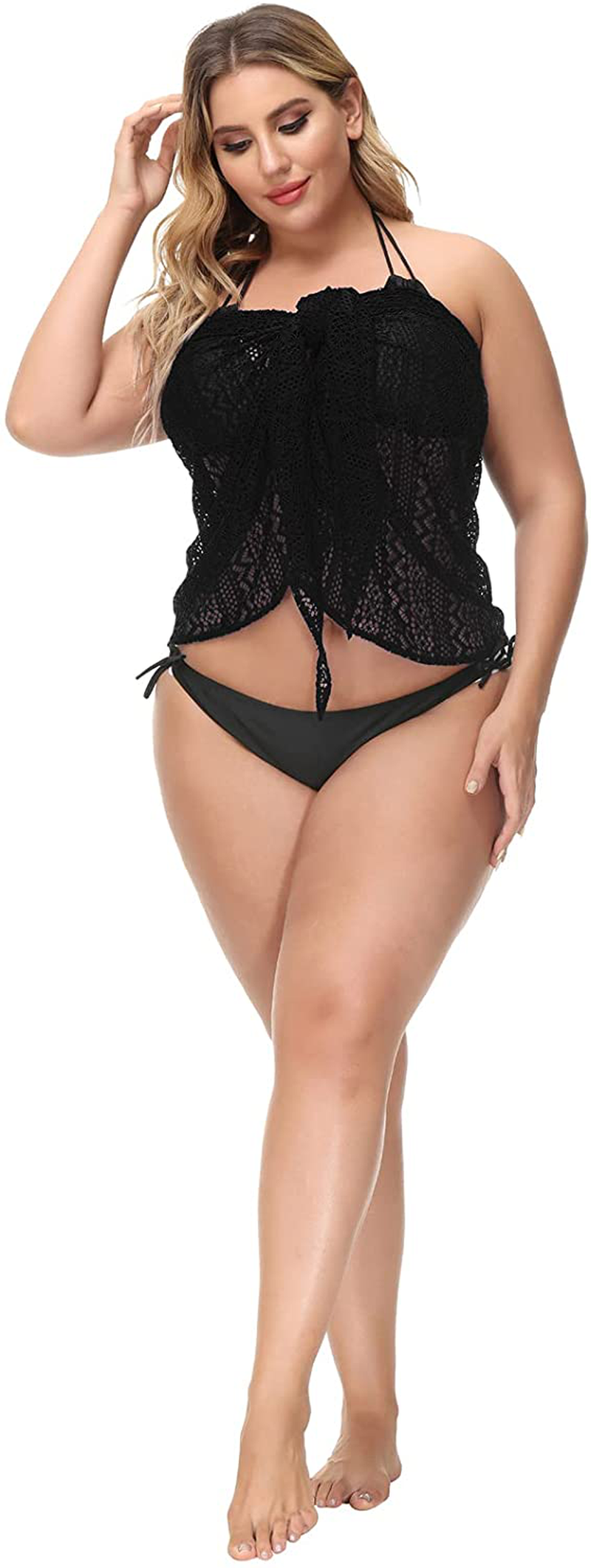 Hanna Nikole plus Size Sarong Swimsuit Cover Ups Bikini Beach Cover-Ups Wrap Skirt Apparel & Accessories > Clothing > Swimwear Kylie Max   
