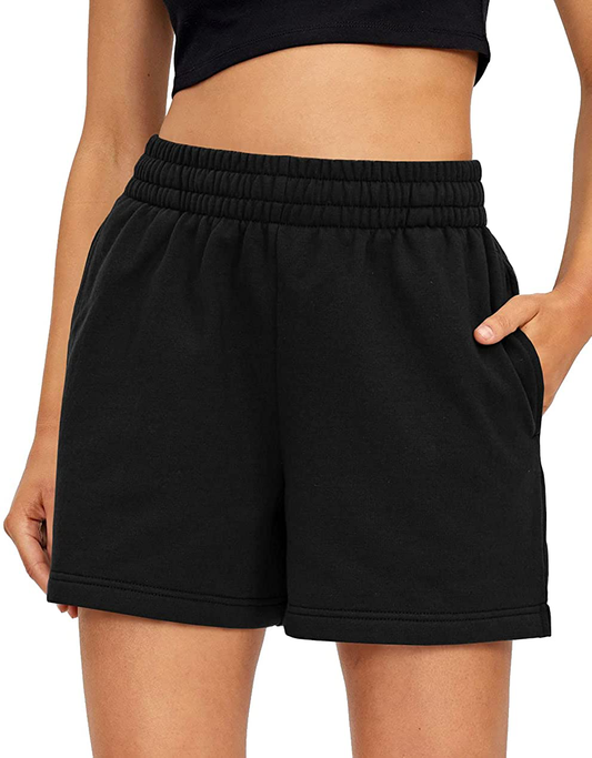 AUTOMET Womens Sweat Shorts Summer Casual High Waisted Athletic Shorts Comfy Lounge Running Shorts Gym Shorts with Pockets Apparel & Accessories > Clothing > Shorts Kylie Max   