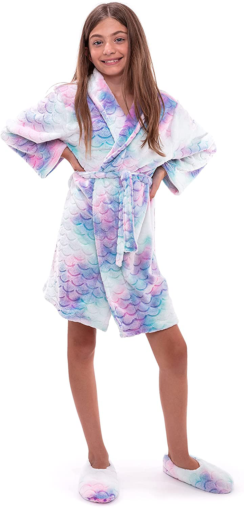 Sleep on It Girls Fleece Robe | Kids Robes for Girls Apparel & Accessories > Clothing > Sleepwear & Loungewear > Robes Kylie Max   
