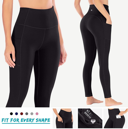 Ewedoos Women's Yoga Pants with Pockets - Leggings with Pockets, High Waist Tummy Control Non See-Through Workout Pants Apparel & Accessories > Clothing > Activewear Ewedoos   