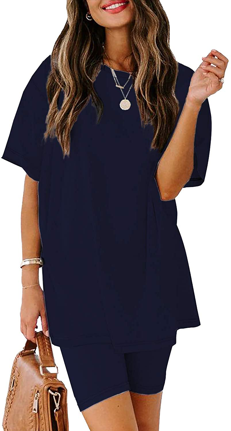 luvamia Women Tie Dye Pajama Sets Long Sleeve Tops and Pants PJ Sets Joggers Loungewear Sleepwear Apparel & Accessories > Clothing > Sleepwear & Loungewear > Pajamas KYLIE MAX Short Set-navy Blue Small 