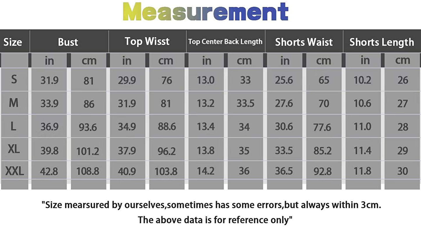 LOCUBE Women'S Pajamas Short Set Casual Sleeveless Pj Sets Soft Tank Top and Printed Shorts Apparel & Accessories > Clothing > Sleepwear & Loungewear Kylie Max   