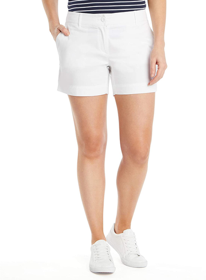 Nautica Women'S Comfort Tailored Stretch Cotton Solid and Novelty Short Apparel & Accessories > Clothing > Shorts Kylie Max   