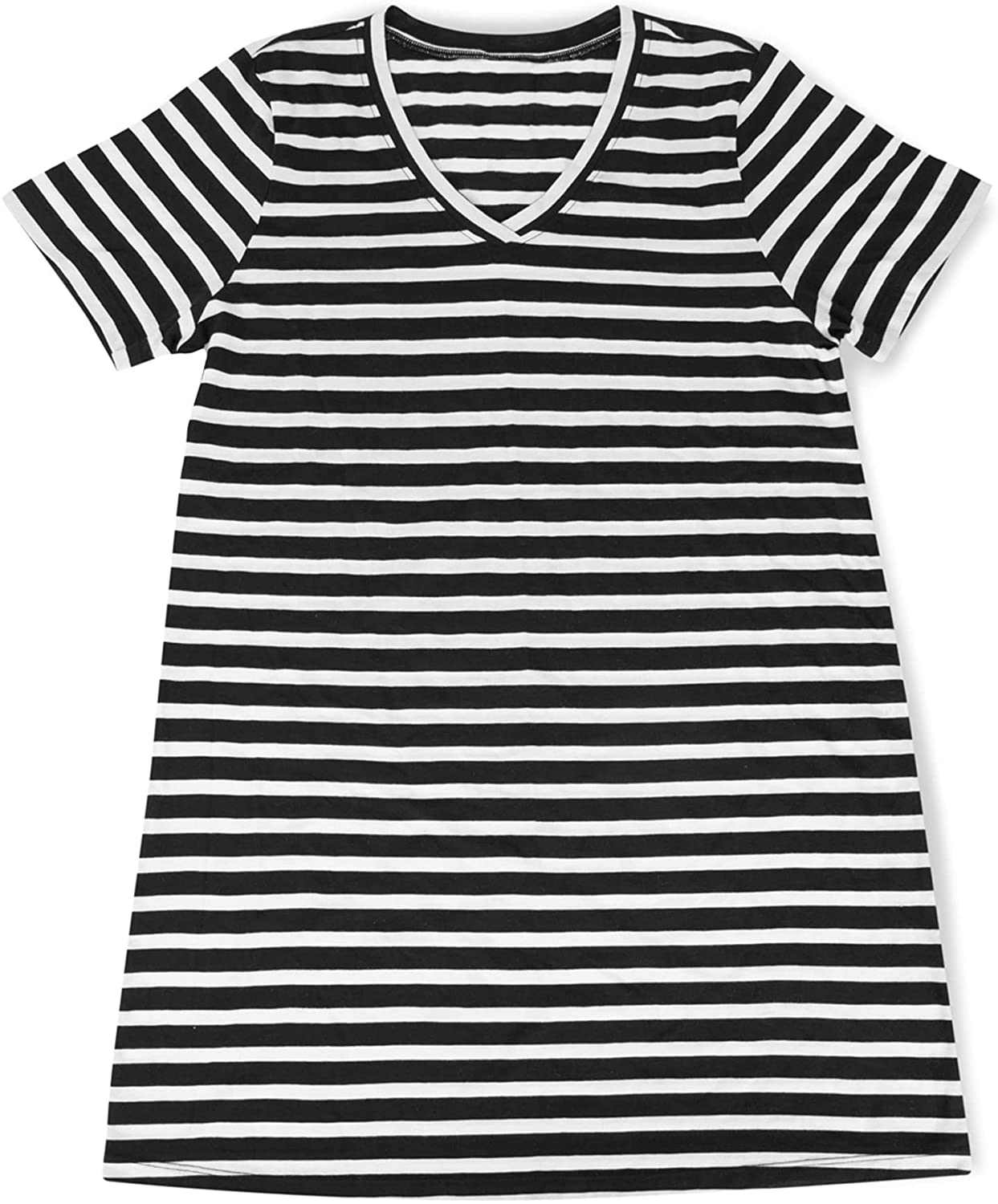 Smart & Sexy Women'S V-Neck Oversized Sleep Shirt Apparel & Accessories > Clothing > Sleepwear & Loungewear > Nightgowns Kylie Max   