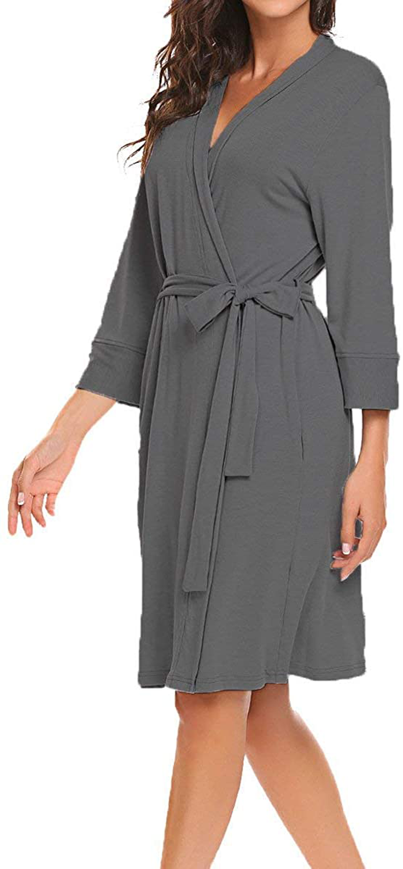 Bluetime Women Robe Soft Kimono Robes Bathrobe Sleepwear Loungewear Short Apparel & Accessories > Clothing > Sleepwear & Loungewear > Robes Kylie Max   