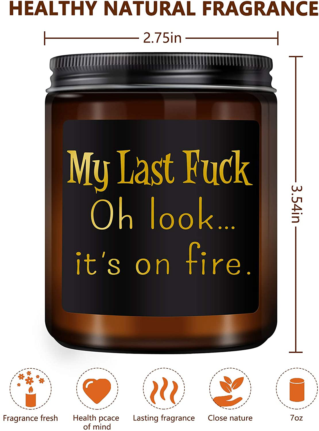 KLL Lavender Scented Funny Candles- Funny Gifts for Women, Men, Friend- Gift for Her, Him- BFF Gifts- Candle Gifts- Valentines Day Gifts for Him, Boyfriend- Christmas Day Gifts (7oz) Arts & Entertainment > Party & Celebration > Gift Giving KLL   