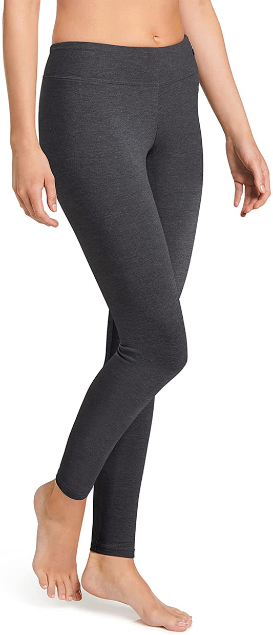 Jockey Women's Ankle Legging with Wide Waistband Apparel & Accessories > Clothing > Activewear Jockey Charcoal Heather X-Large 