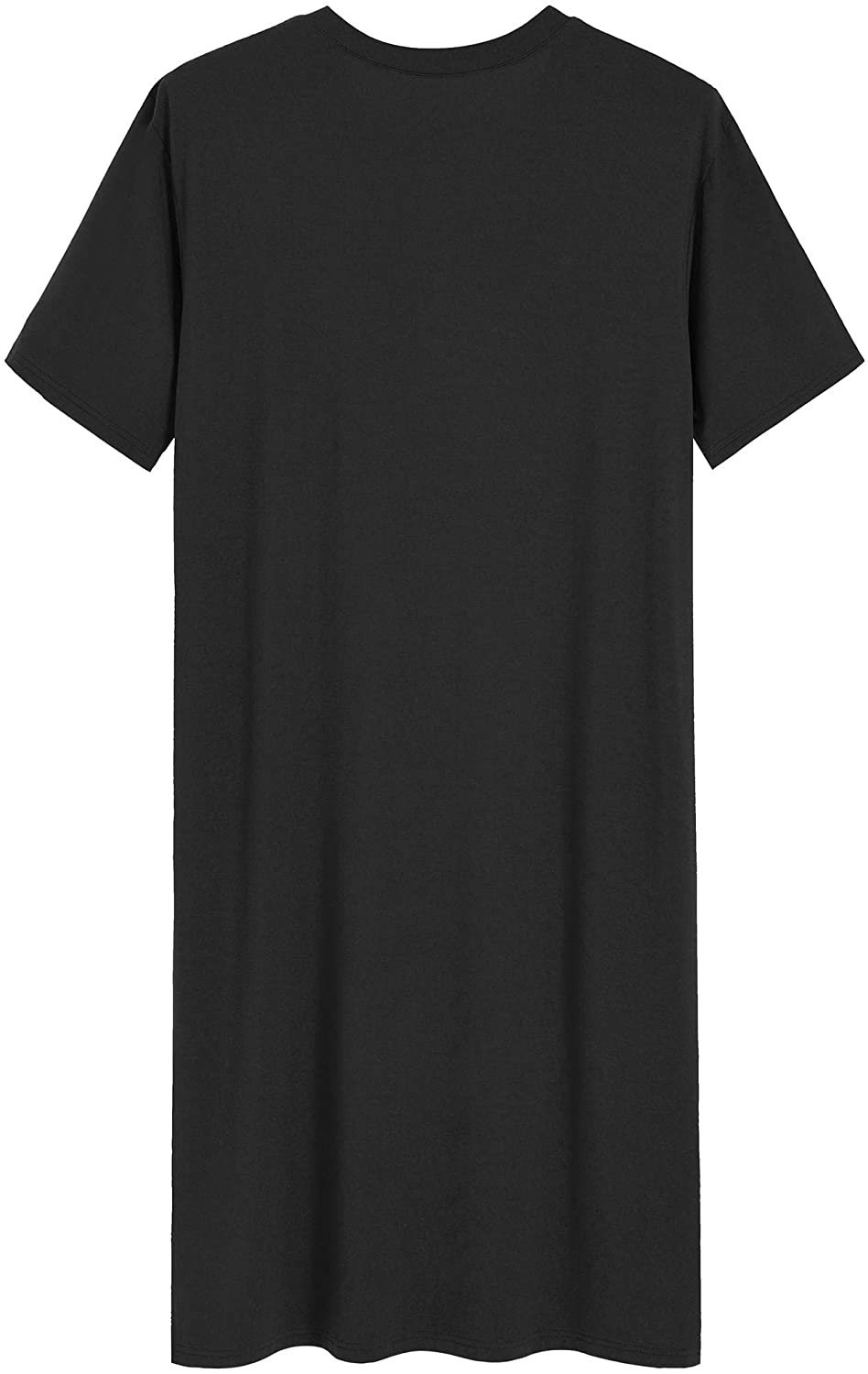 Latuza Men'S Bamboo Viscose Nightshirt Short Sleeves Sleep Shirt Apparel & Accessories > Clothing > Sleepwear & Loungewear > Nightgowns Kylie Max   