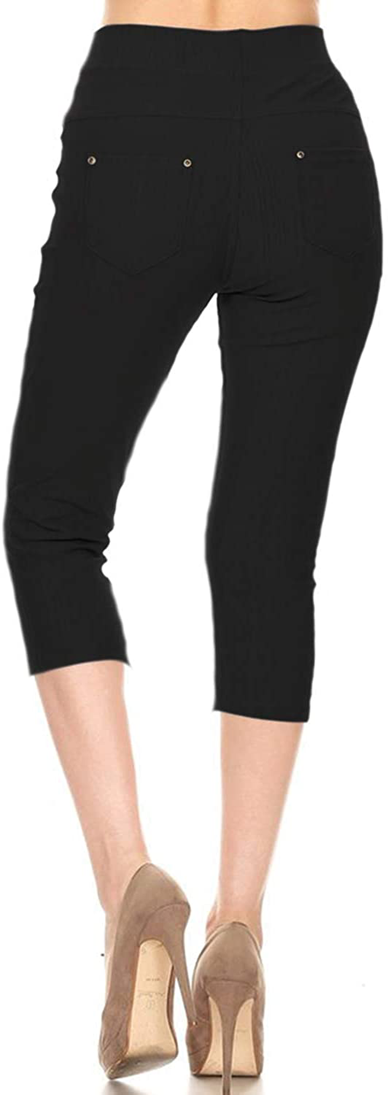 Leggings Depot Premium Quality Women's Cotton Blend Stretch Pull-on Jeggings with Pockets Apparel & Accessories > Clothing > Activewear LEGGINGS DEPOT   