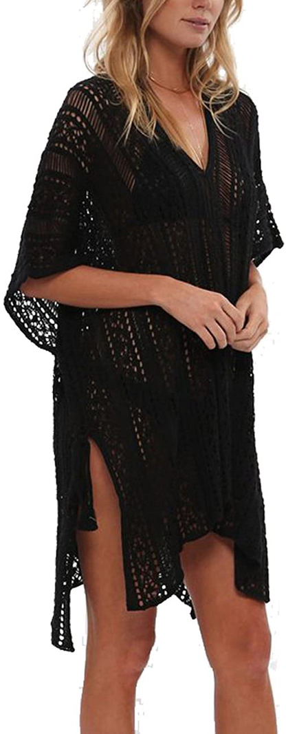 Shermie Swimsuit Cover Ups for Women V Neck Loose Beach Bikini Bathing Suit Cover Up Apparel & Accessories > Clothing > Swimwear Kylie Max   