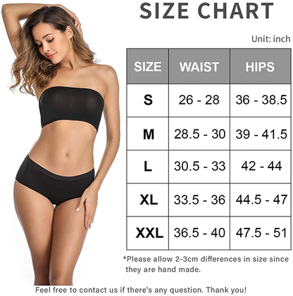 OLIKEME Womens Underwear Mid Waist Full Coverage Breathable Cotton Ladies Briefs Hipster Panties for Women Apparel & Accessories > Clothing > Underwear & Socks > Underwear OLIKEME   