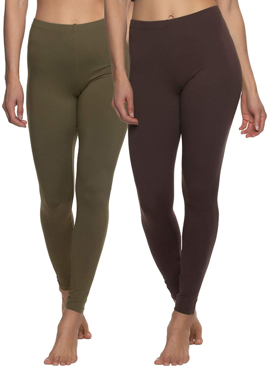 Felina Velvety Super Soft Lightweight Leggings - for Women - Yoga Pants, Workout Clothes Apparel & Accessories > Clothing > Activewear Felina Warm Desert Medium 