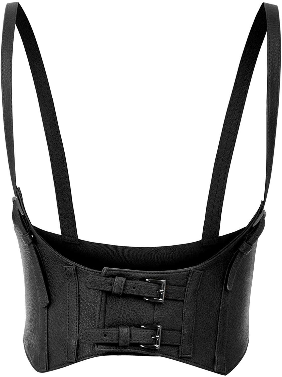 KANCY KOLE Women Fashion Faux Leather Waist Belt Steampunk Underbust Corset Apparel & Accessories > Clothing > Underwear & Socks > Lingerie KANCY KOLE   
