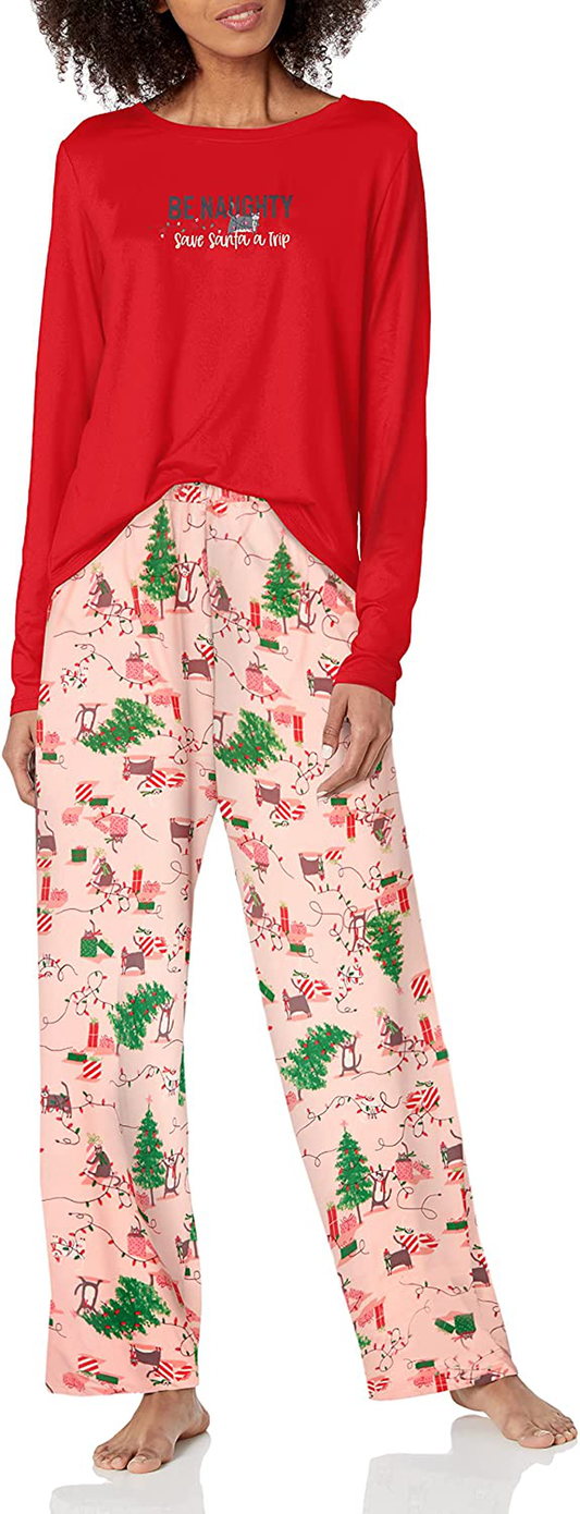 HUE Women'S Timeless Soft Jersey 3 Piece Pajama Set Apparel & Accessories > Clothing > Sleepwear & Loungewear > Pajamas Kylie Max   