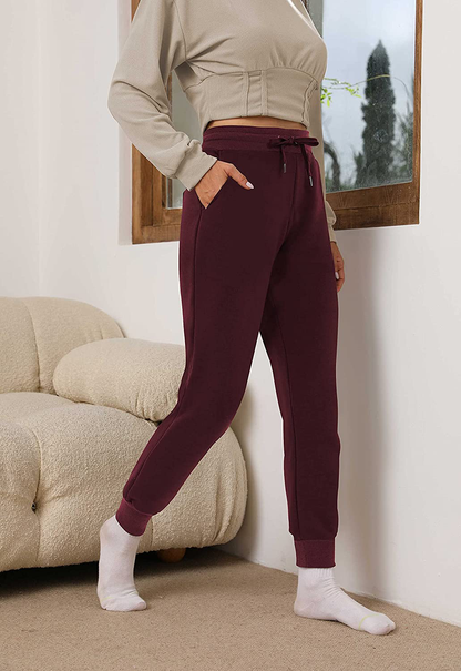Heathyoga Fleece Lined Joggers for Women Thermal Sweatpants for Women Joggers with Pockets Workout Pants Running Pants Apparel & Accessories > Clothing > Activewear Kylie Max   