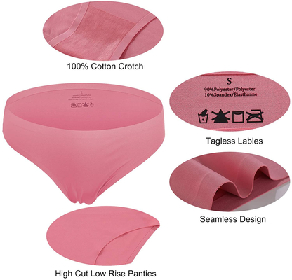 FINETOO 12 Pack Women’S Seamless Hipster Underwear No Show Panties Invisibles Briefs Soft Stretch Bikini Underwears XS-XL  KYLIE MAX   