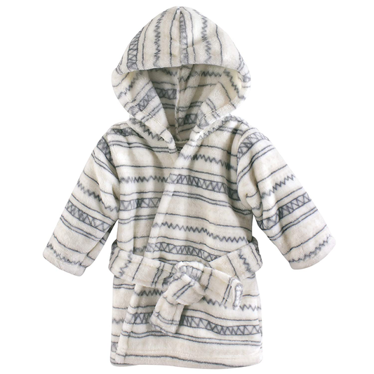 Hudson Baby Unisex Baby Plush Animal Face Robe, Aztec, One Size, 0-9 Months Apparel & Accessories > Clothing > Sleepwear & Loungewear > Robes Kylie Max   