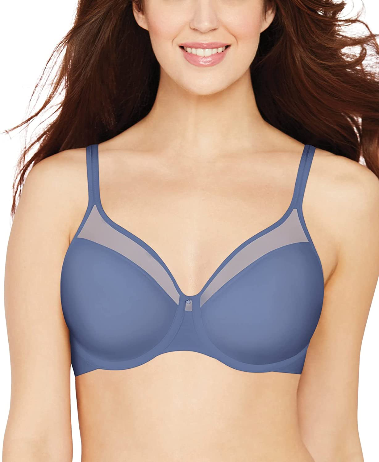 Bali Women's One Smooth U Ultra Light Illusion Neckline Underwire Bra DF3439 Apparel & Accessories > Clothing > Underwear & Socks > Bras Bali Women's IA - Bras Chateau Blue 36D 