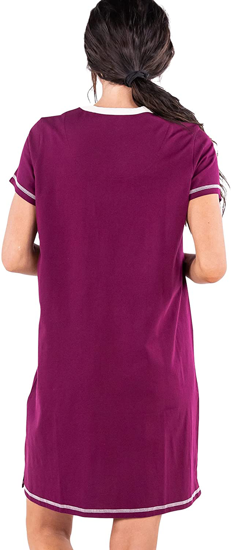 Lazy One V-Neck Nightshirts for Women, Farm Animal Designs Apparel & Accessories > Clothing > Sleepwear & Loungewear > Nightgowns Kylie Max   