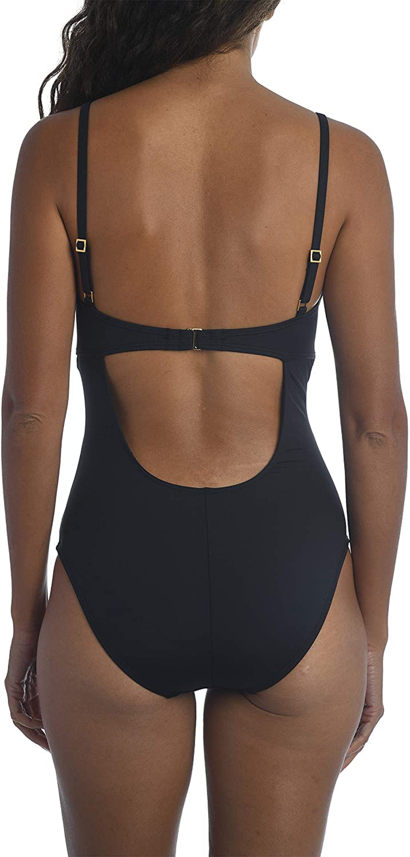 Twist Keyhole Front over the Shoulder One Piece Swimsuit Apparel & Accessories > Clothing > Swimwear Kylie Max   