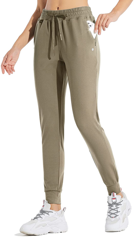 Willit Women'S Fleece Lined Joggers Warm Pants Running Thermal Sweatpants Winter Athletic Water Resistant with Pockets Apparel & Accessories > Clothing > Activewear Kylie Max   