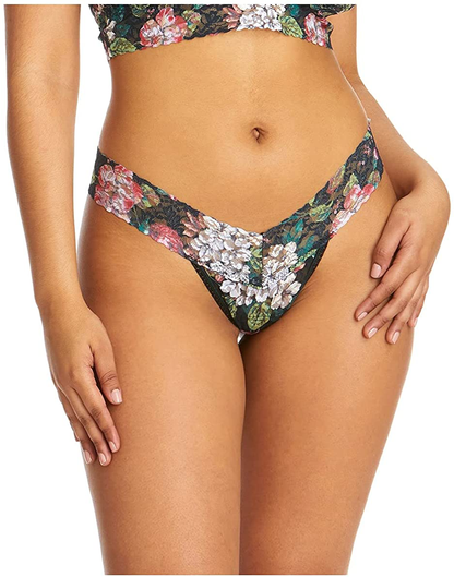 Hanky Panky Low Rise Thong (Prints) Apparel & Accessories > Clothing > Underwear & Socks > Underwear hanky panky Baroque Blooms  