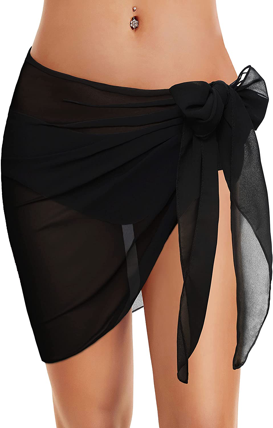 Swimsuit Coverups for Women Sarong Beach Bikini Wrap Sheer Short Skirt Chiffon Scarf for Swimwear Apparel & Accessories > Clothing > Swimwear Kylie Max   