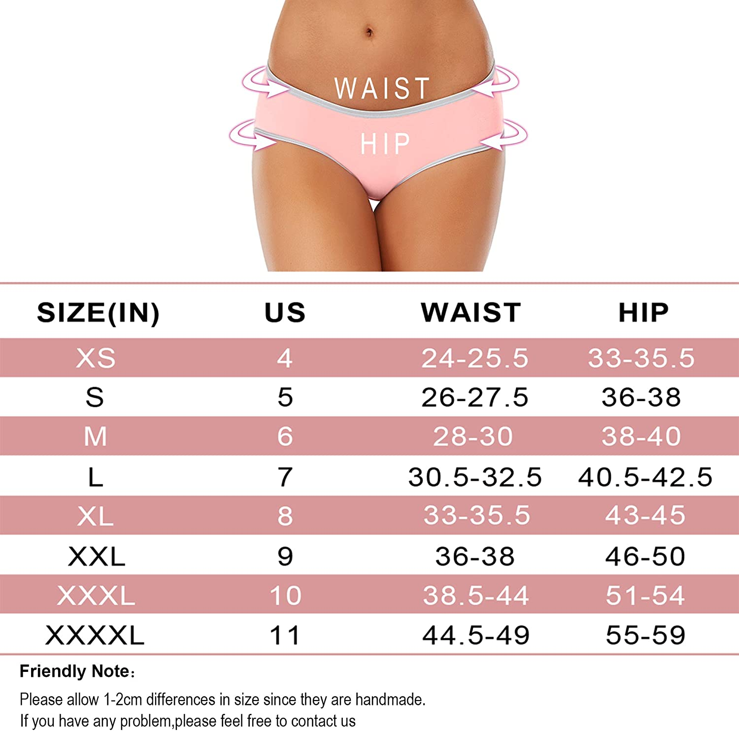 Cotton Full Coverage Underwear Womens Panties No Ride up Hipster Soft Breathable Stretch Bikini Ladies Briefs 6 Pack Apparel & Accessories > Clothing > Underwear & Socks > Underwear DUKAWA   