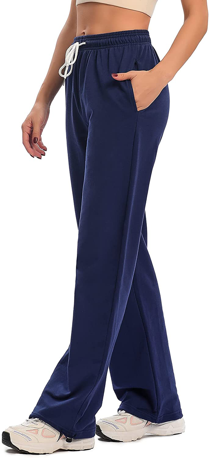Cakcton Women'S Sweatpants with Pockets Joggers High Waisted Loose Workout Yoga Lounge Drawstring Active Casual Sports Pants Apparel & Accessories > Clothing > Activewear Kylie Max   