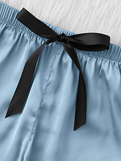 Sweatyrocks Women'S Lace Trim Underwear Lingerie Straps Bralette and Panty Set Apparel & Accessories > Clothing > Sleepwear & Loungewear Kylie Max   