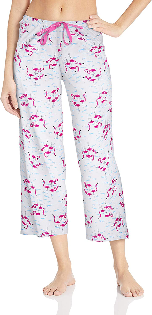 HUE Womens Printed Knit Capri Pajama Sleep Pant Apparel & Accessories > Clothing > Sleepwear & Loungewear > Pajamas Kylie Max   